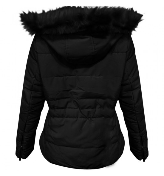 Sx Jaqueta Alma de Praia Nylon Plumas Preta Feminina - 2