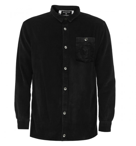 Jaqueta Quiksilver Rebun Cord Imp Preto