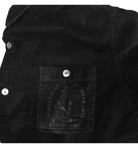 Jaqueta Quiksilver Rebun Cord Imp Preto - 3