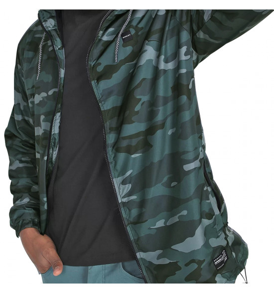 Jaqueta Oakley Windbreaker Camo Blackout - 5