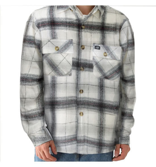 Jaqueta Mormaii Flanelada Xadrez Off White com Forro em La - 3