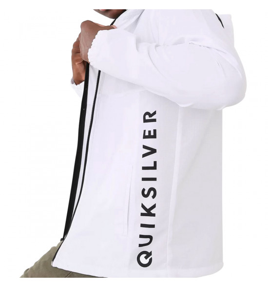 Jaqueta Quiksilver Windbreaker Type Solid Branco - 4