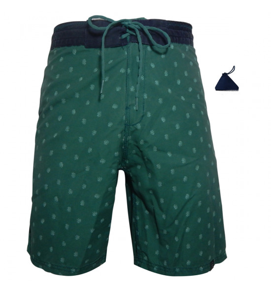 Rx Bermuda Água Alma de Praia Full Print Verde - 1