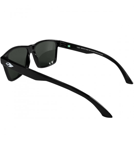 Óculos Mormaii Lagos Preto Brilho/Lente Cinza Polarizada - 4