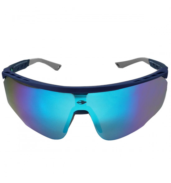 Óculos Mormaii Leap Azul Escuro Fosco/Lente Prata Espelhada Azulada - 2