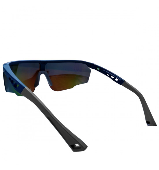 Óculos Mormaii Leap Azul Escuro Fosco/Lente Prata Espelhada Azulada - 4