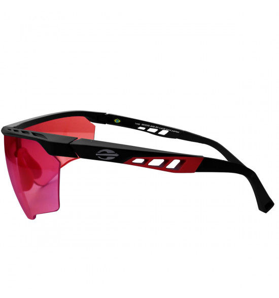 Óculos Mormaii Leap Preto Com Cinza Fosco/Lente Rosa FL Azul - 3