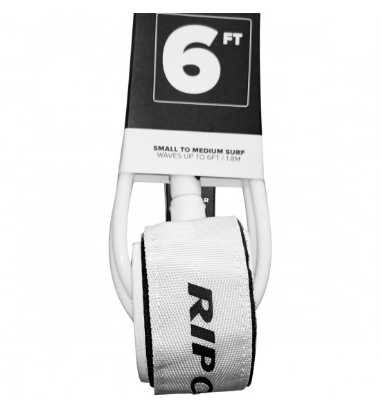 Leash Rip Curl 6.0 Reg Leash Surf Grip White - 2