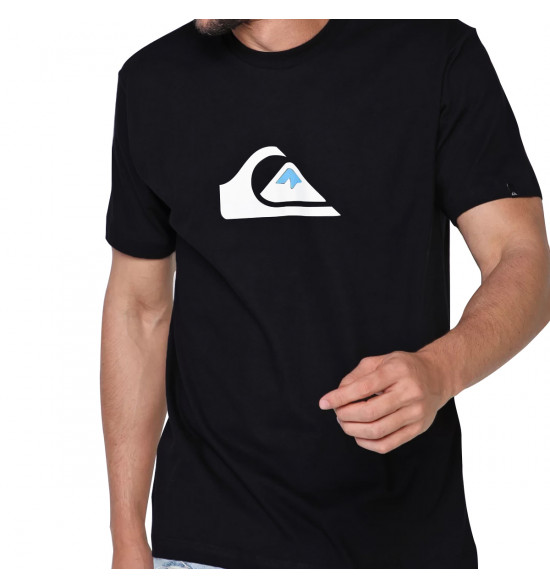 Camiseta Quiksilver Comp Logo Preta - 3