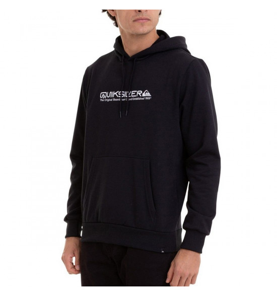 Moletom Quiksilver Canguru Iconic Preto - 3