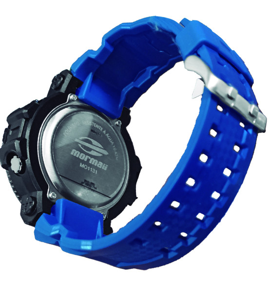 Relógio Mormaii Digital Action MO1131/8A Preto e Azul - 4
