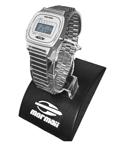Relógio Mormaii Digital Vintage MO13722A/7K Prata - 4
