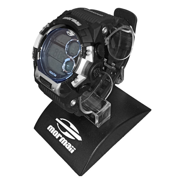 Relógio Mormaii Digital Wave MO8600/8K Preto e Prata - 4