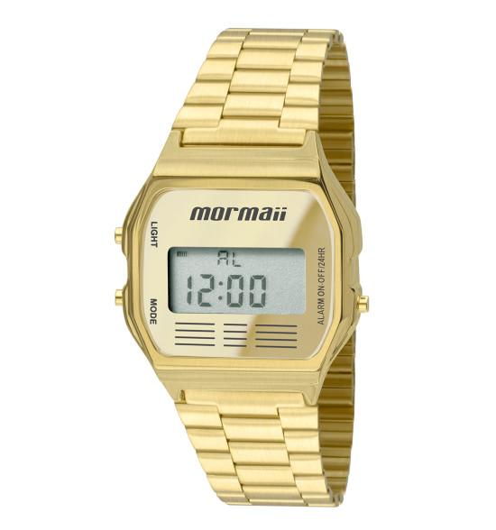 Relógio Mormaii Digital Vintage MOBJ3808AB/4D Dourado