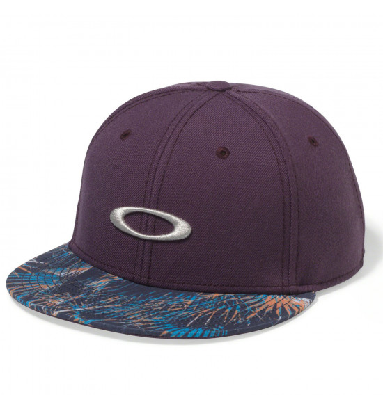 Boné Oakley Ellipse Print Snap-back Roxo Grafitado