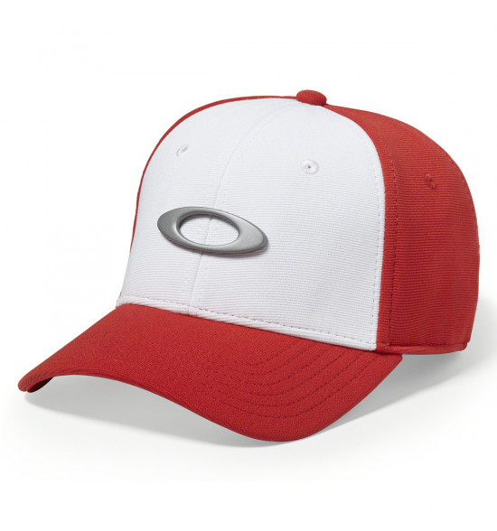 Boné Oakley Tincan Cap Vermelho com Branco