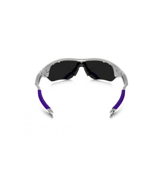 Óculos Oakley Radarlock Edge Vented Polished White/Lentes Violet Iridium e Clear VR28 - 4