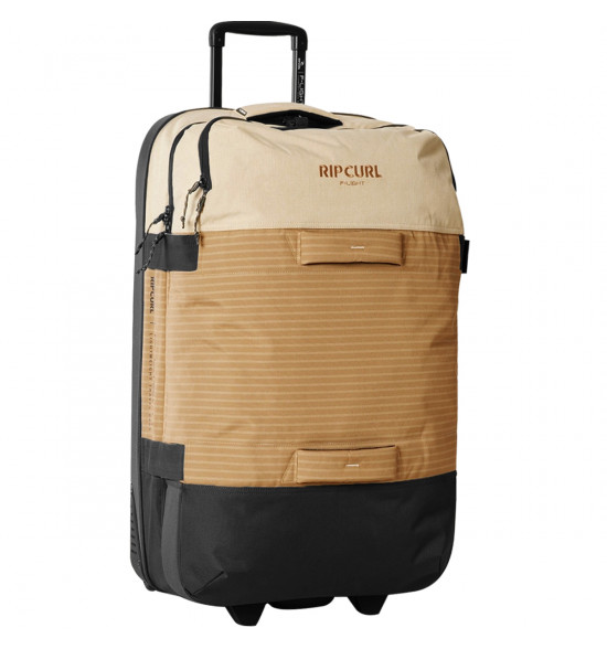 Mala Rip Curl Viagem com Rodinhas F-Light Global 110L Revival Light Brown Importada