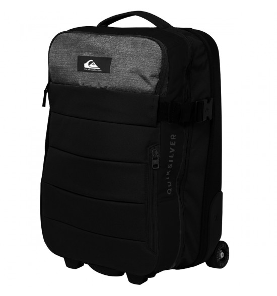 Mala Quiksilver Viagem com Rodinhas de Skate Horizon True Black 41L - 2