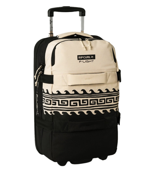 Mala Rip Curl Viagem com Rodinhas F-Light Cabin 45L Soleil Black/Oatmeal Importada