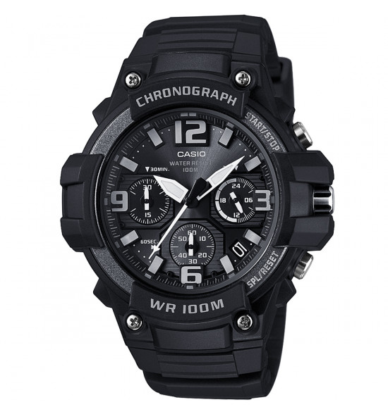 Relógio Casio Esportivo Analógico MCW-100H-1A3VDF-SC Preto