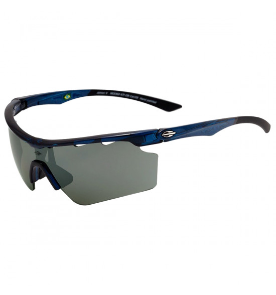 Óculos Mormaii Athlon V Azul Ilusion Brilho/Lente Cinza FL Prata
