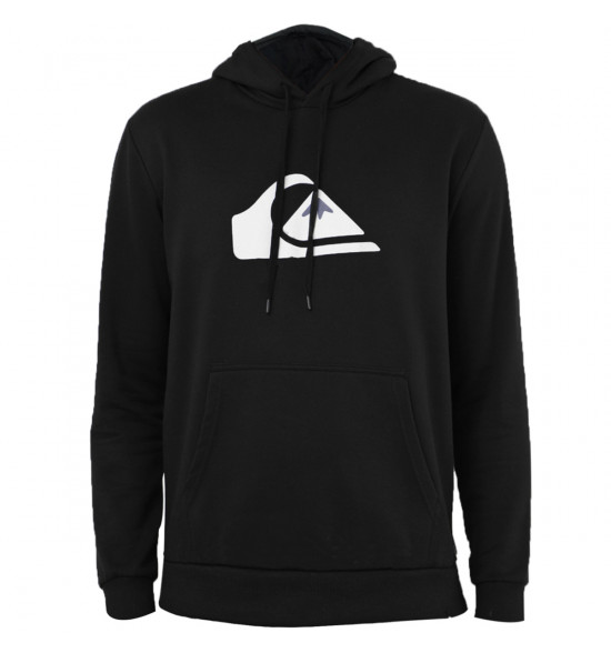 Moletom Quiksilver Canguru Logo Basic Preto