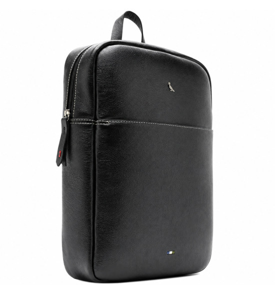 Mochila Reserva Parma em Couro Legítimo Preta – Elegância Executiva e Alta Durabilidade