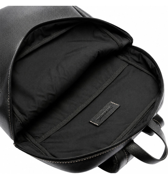 Mochila Reserva Parma em Couro Legítimo Preta – Elegância Executiva e Alta Durabilidade - 4