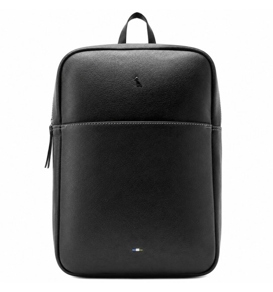 Mochila Reserva Parma em Couro Legítimo Preta – Elegância Executiva e Alta Durabilidade - 2