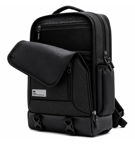 Mochila Reserva Bold Preta – Estilo Urbano, Organização e Durabilidade Premium - 3
