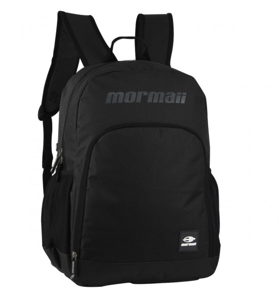 Mochila Mormaii Weekend Preta Logo Cinza 20L