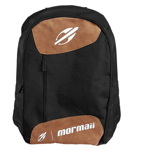Mochila Mormaii Surf Line Logo Preta e Marrom 25L - 2