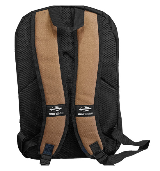 Mochila Mormaii Surf Line Logo Preta e Marrom 25L - 4