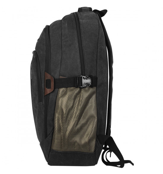 Mochila Mormaii Canvas Stone Reforçada Cinza com Marrom 25L - 3