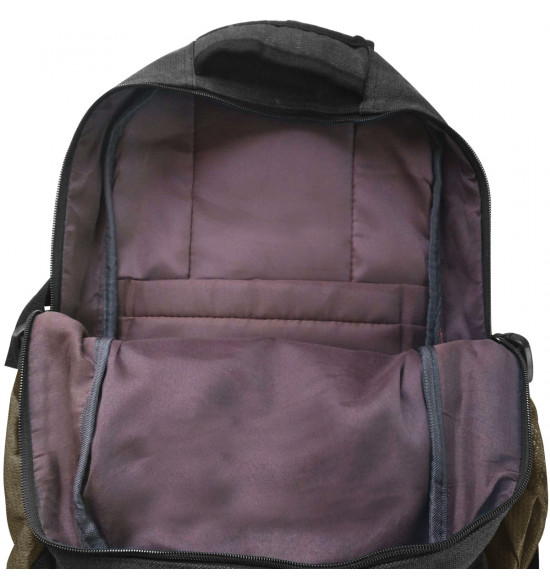 Mochila Mormaii Canvas Stone Reforçada Cinza com Marrom 25L - 5