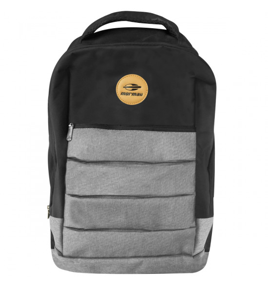 Mochila Mormaii Shield Backpack Preta com CInza 25L