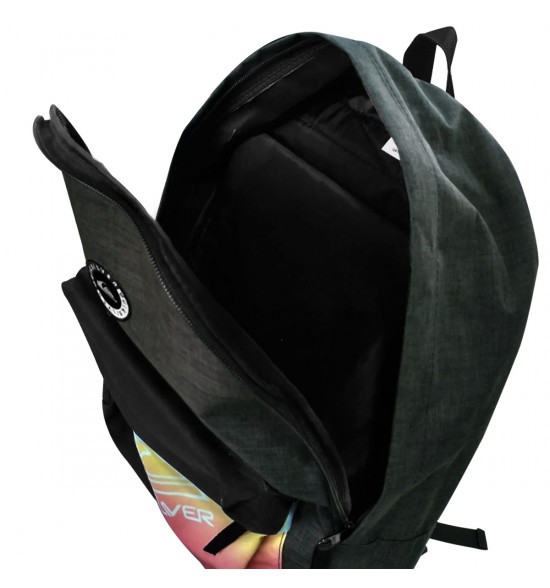 Mochila Quiksilver The Print Preta - 4
