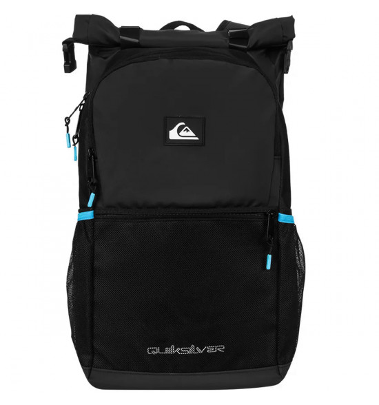 Mochila Quiksilver Urban Adventure Preta e Azul 30L