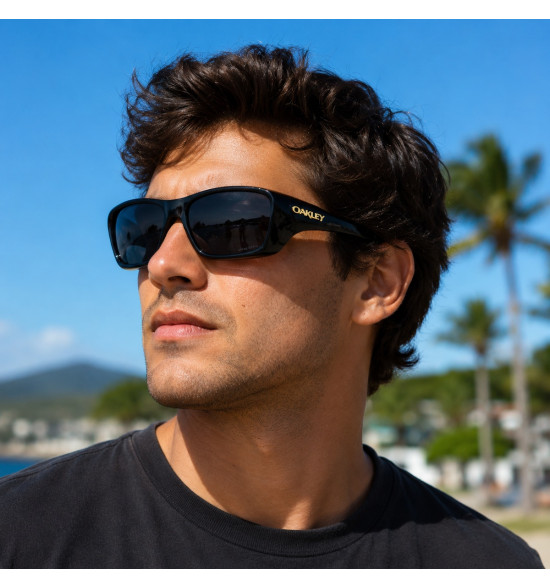 Óculos Oakley Permian Polished Black / Lente Prizm Black – Estilo Moderno e Visão de Alta Definição