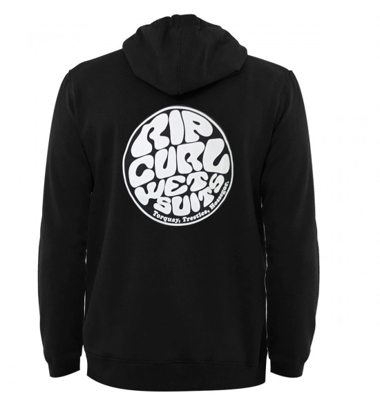 Moletom Rip Curl Wetsuit Icon Hood Brazil Black - 2