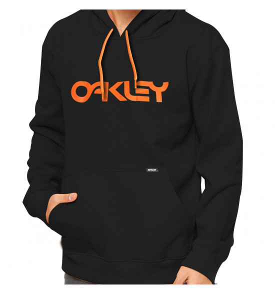 Moletom Oakley B1B PO Hoodie Black Gold Solido Felpa - 3