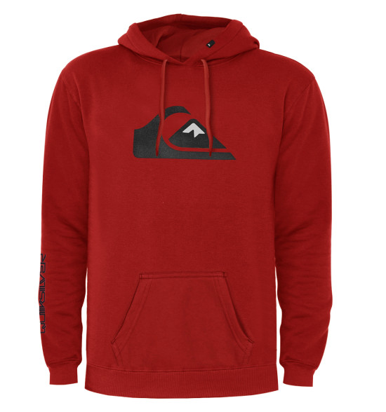 Moletom Quiksilver Comp Logo 2.0 Vermelho Reforçado 305G com Capuz