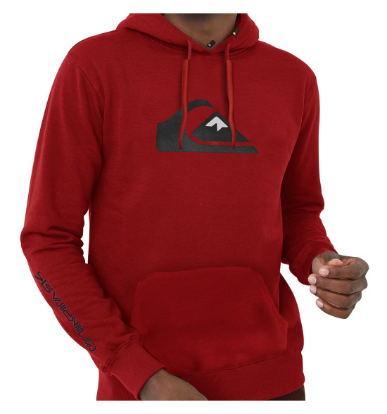 Moletom Quiksilver Comp Logo 2.0 Vermelho Reforçado 305G com Capuz - 3