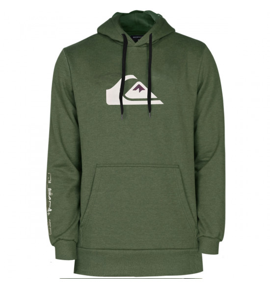 Moletom Quiksilver Comp Logo Verde Militar