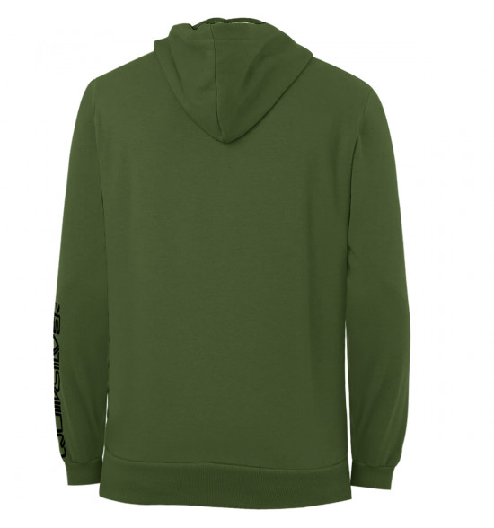 Moletom Quiksilver Comp Logo Verde Militar Reforçado 305G com Capuz ULTIMA PEÇA P - 2