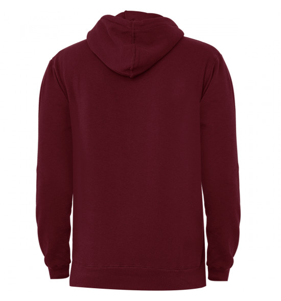 Moletom Quiksilver Metal Comp Logo Vinho Reforçado 305G com Capuz - 2