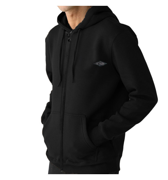 Moletom Rip Curl Classic Surf Hood Black com Zíper - Praticidade e Estilo Original - 3