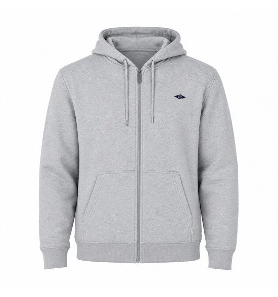 Moletom Rip Curl Classic Surf Hood Grey Marle com Zíper - Praticidade e Estilo Surf - 3