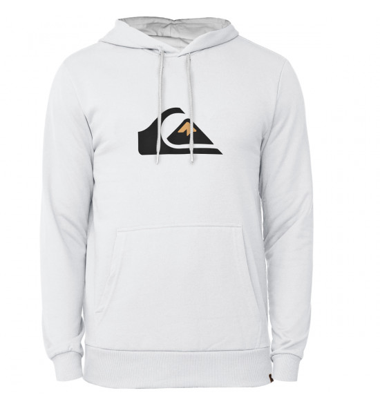 Moletom Quiksilver Comp Logo Branco